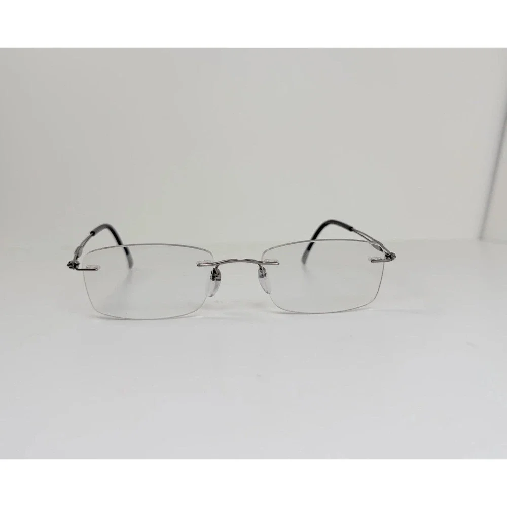 Silhouette 5521 70 7010 Titanium Silver Rimless Eyeglasses Frames 19 140 Austria